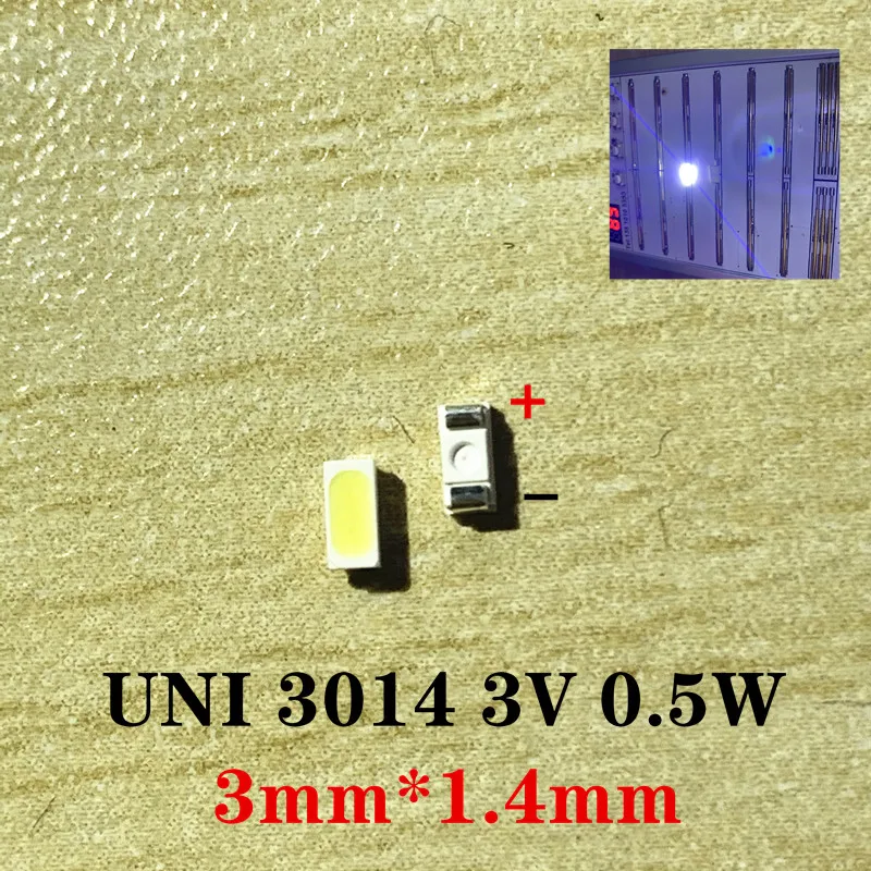 В переменного тока 50 100 шт. светодиодный шарик холодный белый 3014 4014 5014 JUFEI UNI Сеул LG