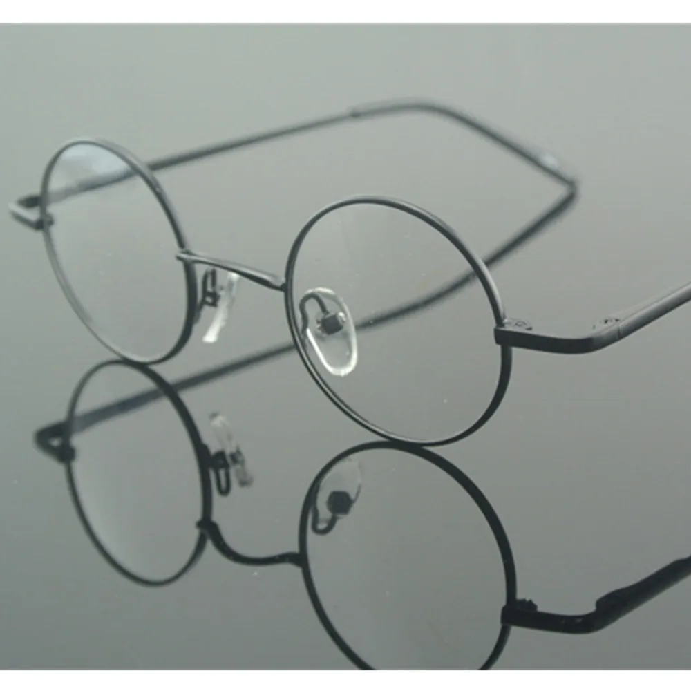 Винтажные круглые черные маленькие пружинные петли металлические оправы для