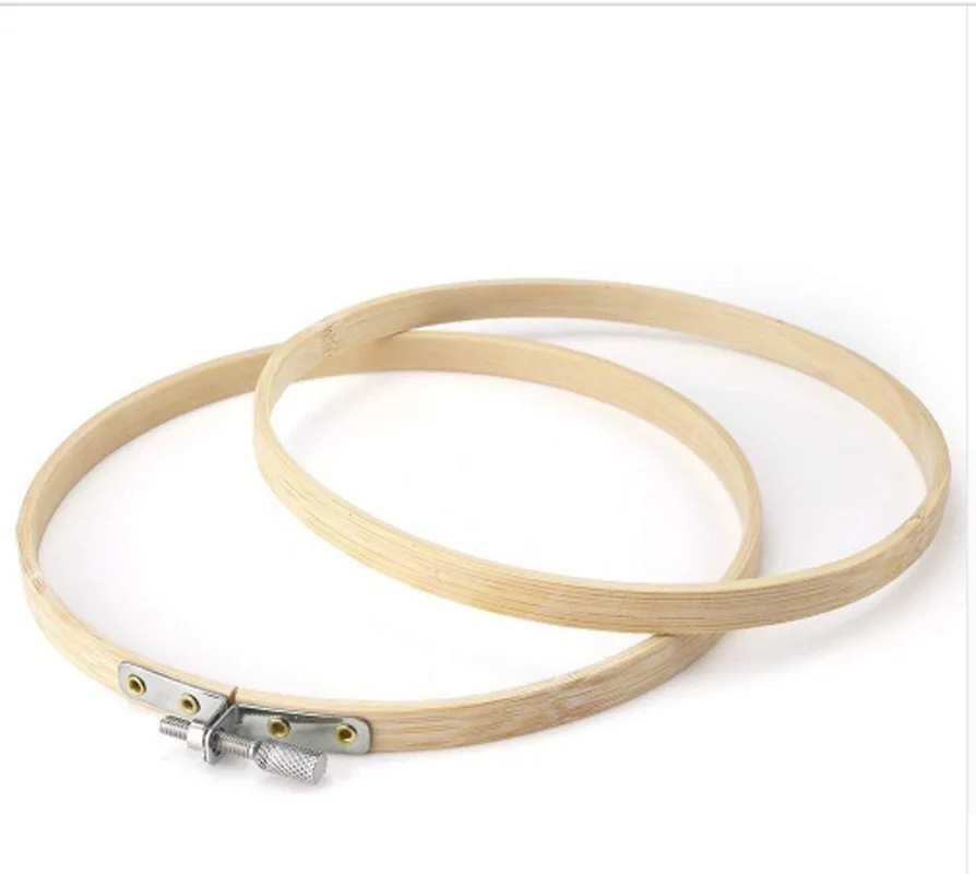 1 шт 10 40 см деревянная вышивка обод кольцо Круглые бамбуковые ручки для каркасный