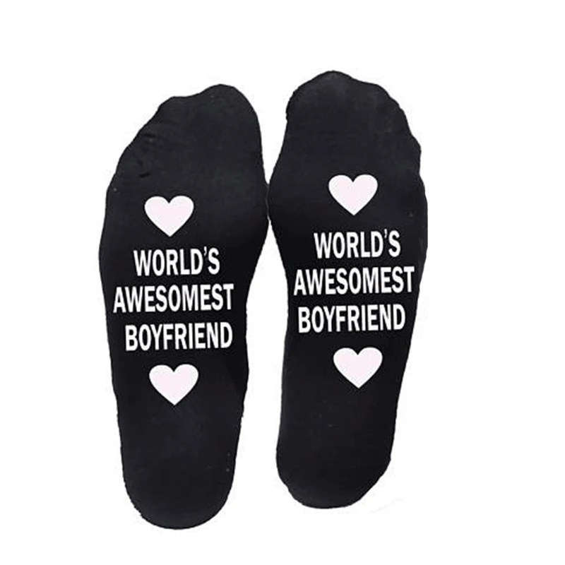 День Святого Валентина подарок для друга коттоновые носки с надписью love Юбилей