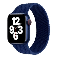 silicone strap for apple watch band 44mm 40mm 38mm 42mm braided solo loop watchband elastic bracelet iwatch series 6 5 4 3 se 2