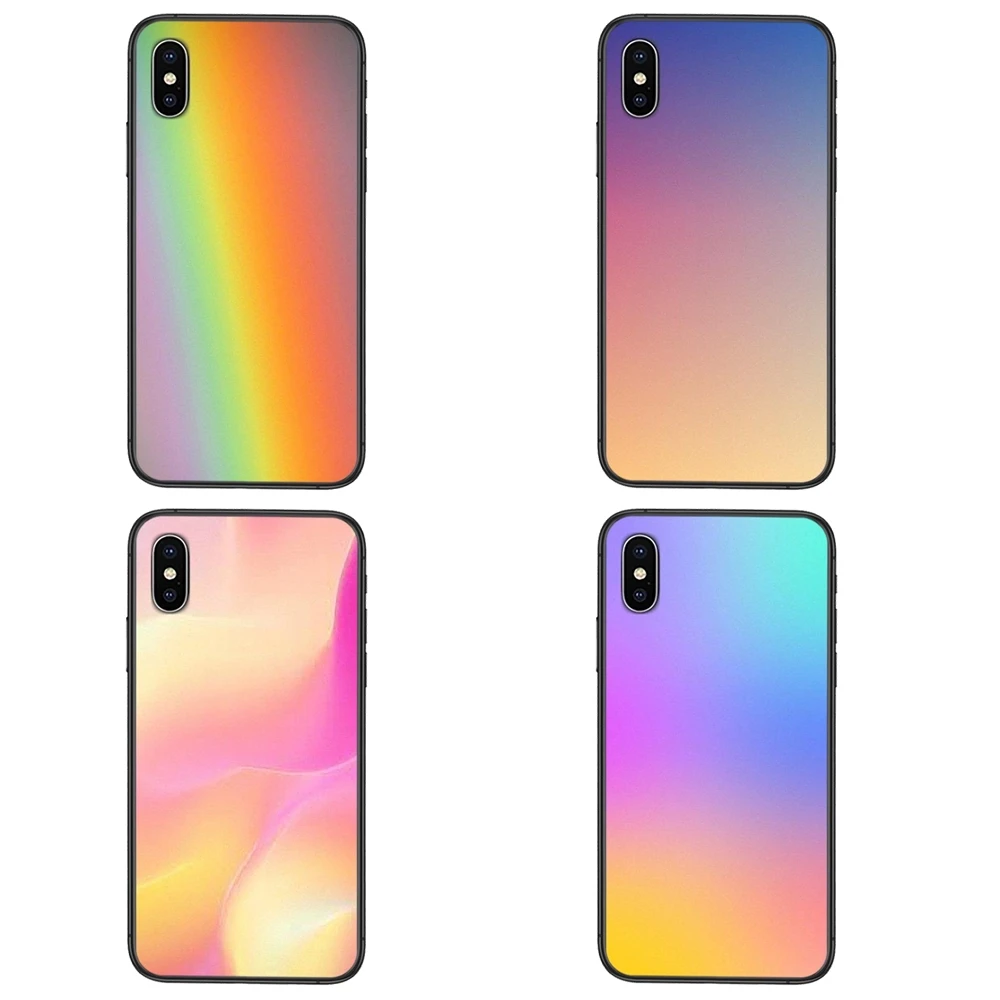 Черный водонепроницаемый чехол с радужным переходом цвета для Samsung Galaxy S30 S21 S20 Fe S10