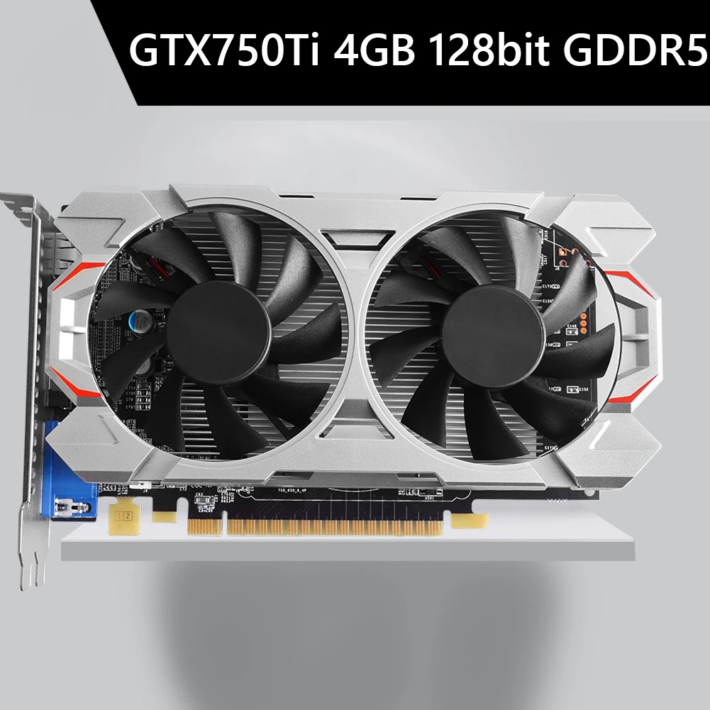 Видеокарта GTX750Ti 4G 128 бит GDDR5 NVIDIA графическая карта PCI-Express 2 0 HDMI совместимая с HD