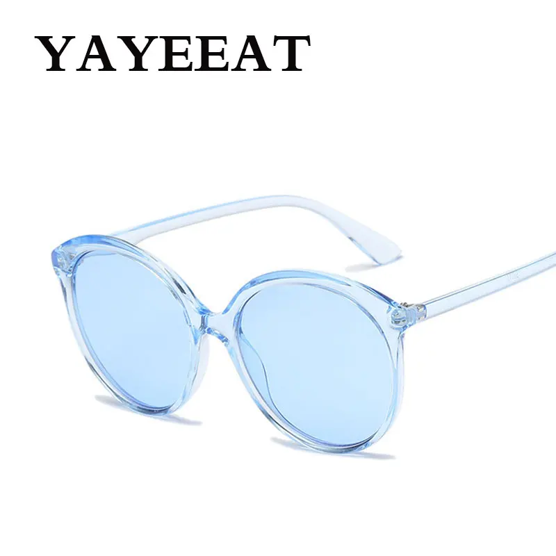 Cheap Brand Oversized Sunglasses Women Round Female Transparent Frame Sun Glasses For Ladies Designer Eyewear | Аксессуары для