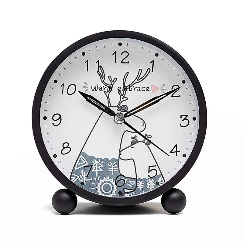 С кроликом из мультфильма милые будильник светильник простой Электронный