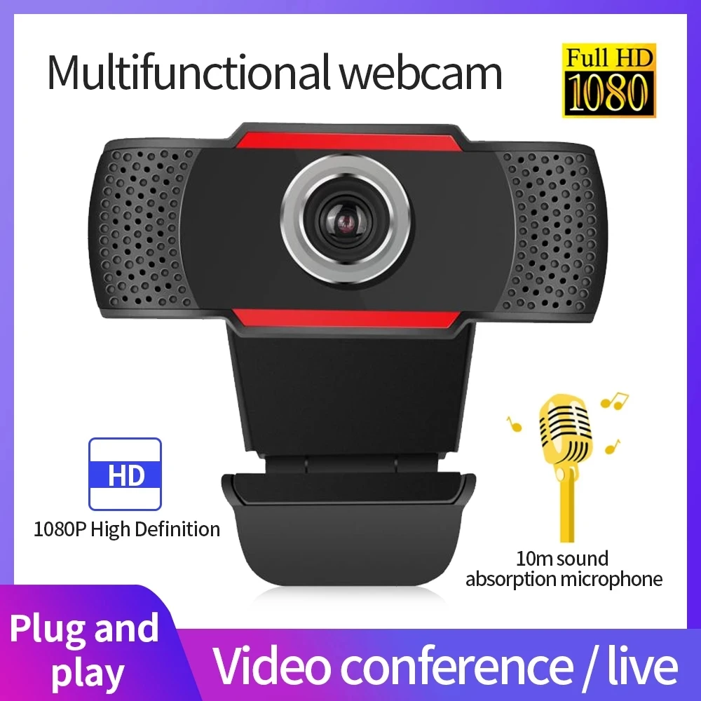 

Компьютер WebcamFull HD 1080P USB Para цифровой с микрофоном для веб-камеры планшета с автофокусом для видеоконференции