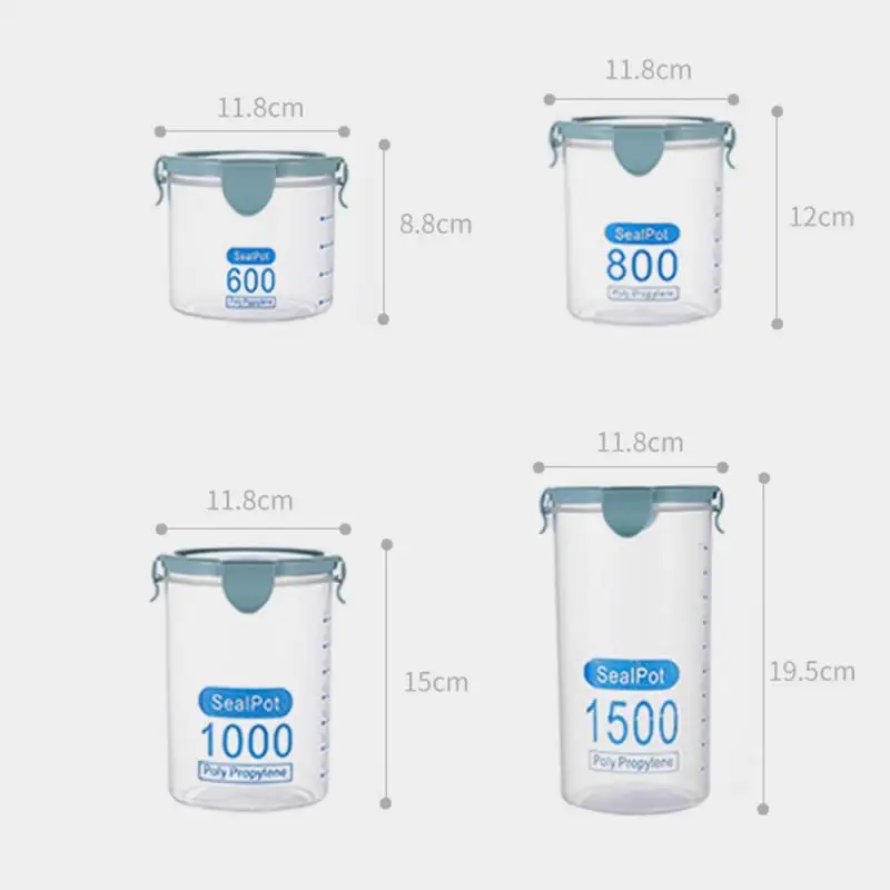 

Refrigerator Food Storage Box Kitchen Containers With Lid Vegetable Fruit Meat Fresh Box Organizer Transparent Sealed Cans