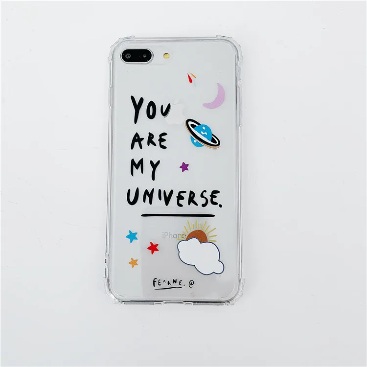 Niceking Angels чехол для телефона Fundas для iPhone X, XR, XS, MAX, 11 Pro, Max, 6 S, прозрачный чехол из ТПУ с цветочным принтом для мальчиков, чехол для iPhone 6, 6s, 7, 8 Plus - Цвет: 2