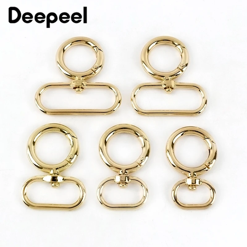 4/10 шт. Deepeel 15-38 мм металлическое кольцо Пряжка для сумки ремешок защелка крючок