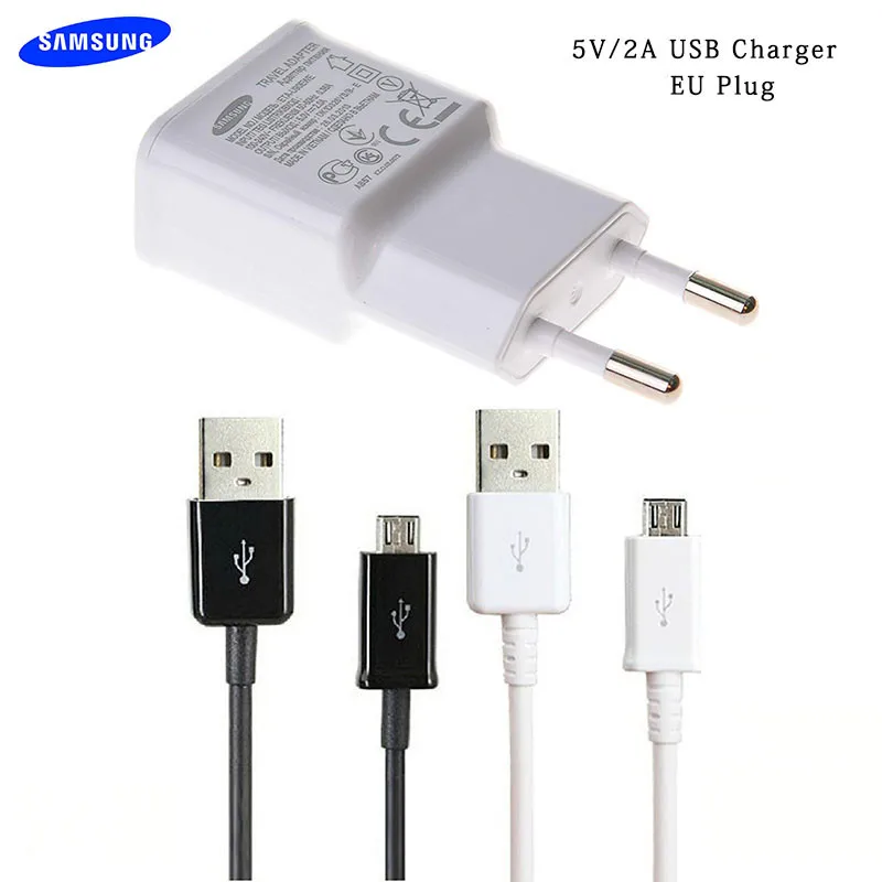 Зарядное устройство Samsung Galaxy USB 5 В 2 А 100 см/150 см кабель Micro Usb для S3 S4 S6 S7 Edge j1 j7 j5 j4 j3 C9