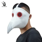 Женская черная маска от чумы смерти, с паровыми ударами, страх, Хэллоуин, птица, косплей, клюв