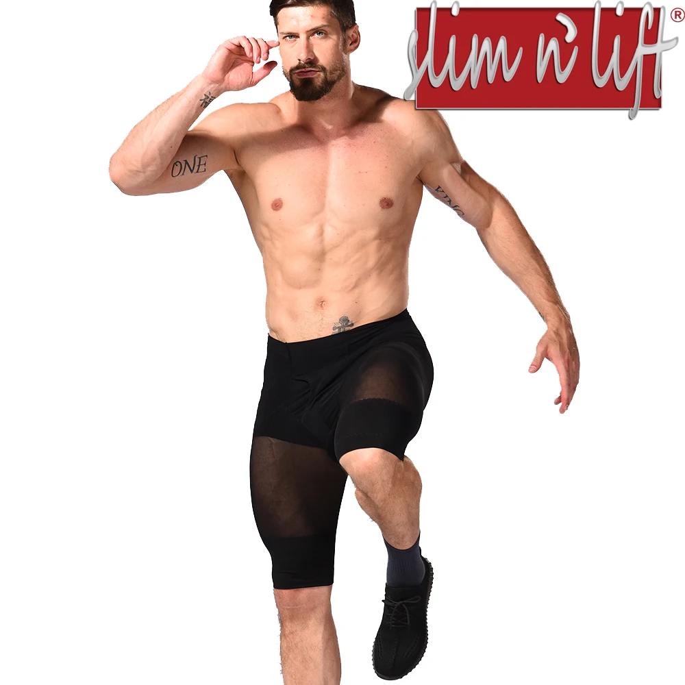 

Fashion Gauze Men Shapewear Bodysuit Pants Fat Burning Slim Shape Sport Underwear By Slim N Lift