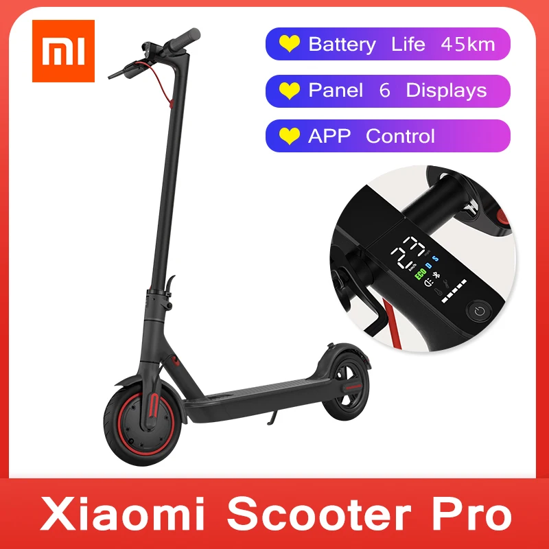 Электрический скутер Xiaomi M365 Pro Mijia E scooter 45 км батарея скейтборд Ховерборд Лонгборд