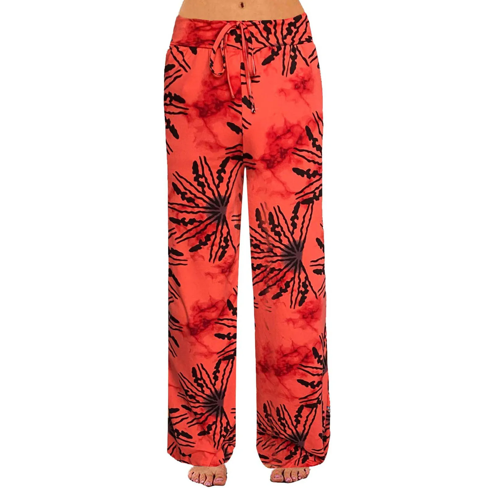 

Multi-element Printed Pants Fashion Women Casual Printed Loose High Waist Wide Leg Ladies Long Pants Pantalon Pour Femme