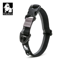 truelove dog collar convenient adjustment nylon aluminum alloy traction buckle for outdoor travel neck belt pet product tlc5171