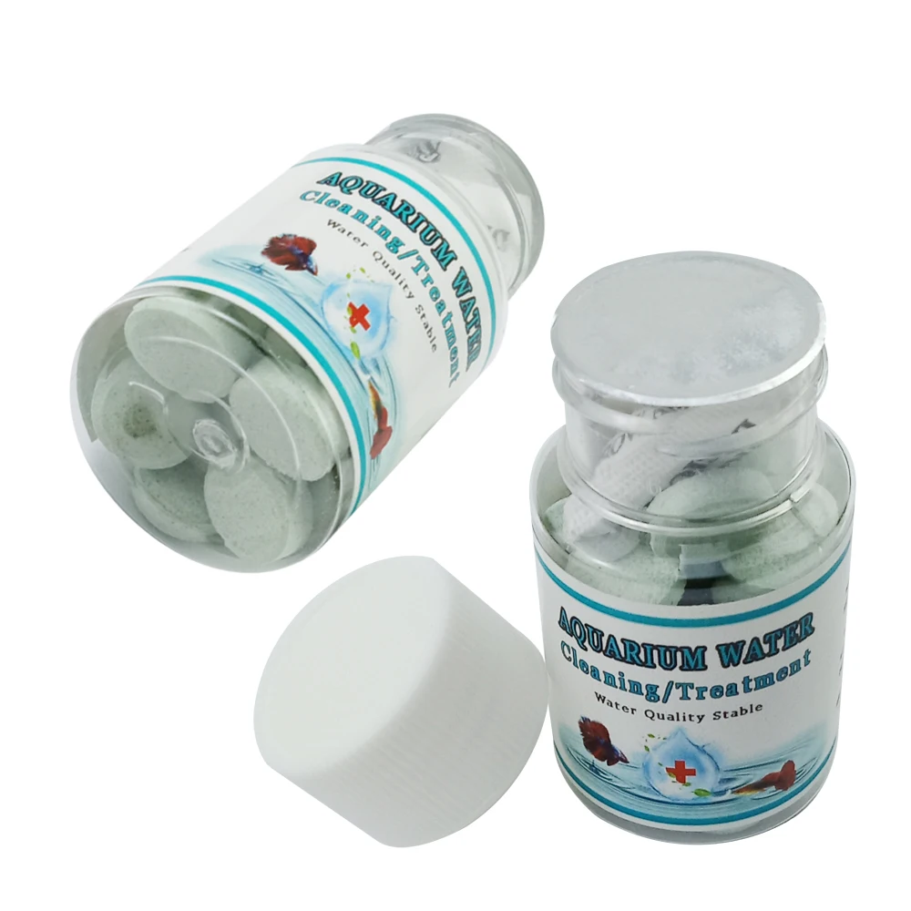 Очиститель для аквариума таблетки очистки воды удаление загрязнений смягчение