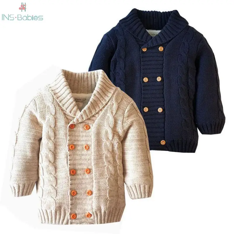 

Children Winter Sweater Coat for boys baby girl clothes Autumn knitted Christmas Sweater Single Breasted Baby Cardigan for girls