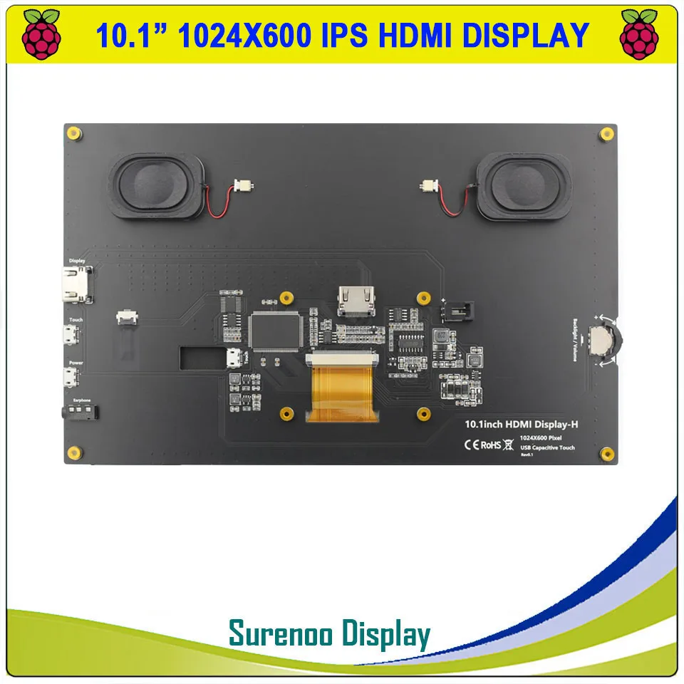10 1 дюймовый 1024*600 HDMI-совместимый IPS TFT ЖК-модуль дисплей экран монитора USB