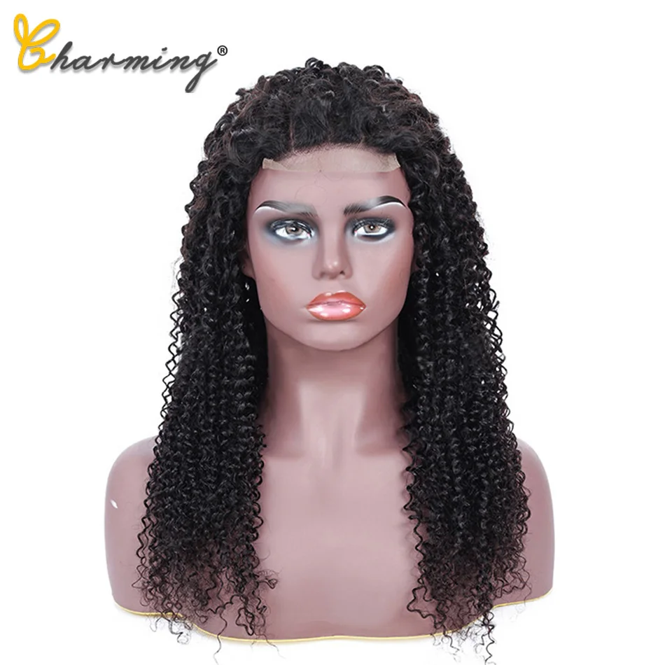 Очаровательные бразильские курчавые вьющиеся человеческие волосы парики на
