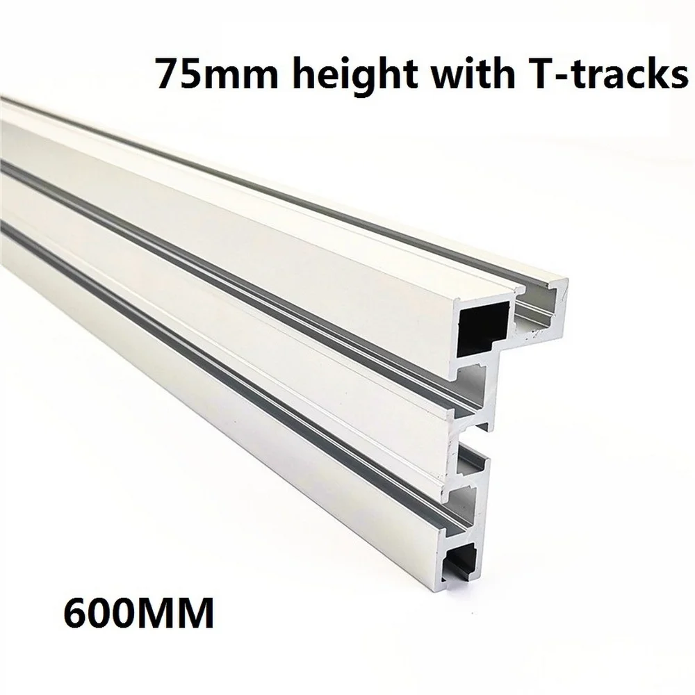 600MM T-tracks 75 Type Aluminium Woodworking Alloy T Slot Backer Table Saw Workbench DIY Tools Modification Fence | Инструменты
