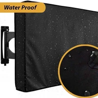 outdoor tv screen dustproof waterproof cover set cover for 22 to 70 inch high quality oxford black television case
