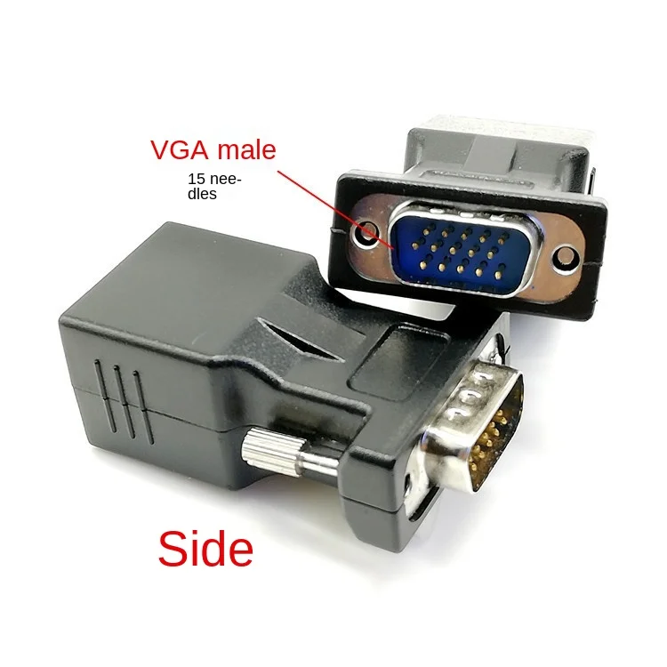 15-контактный Переходник VGA Мама-мама адаптер RGB HDB для сетевого кабеля Ethernet LAN CAT5 CAT6