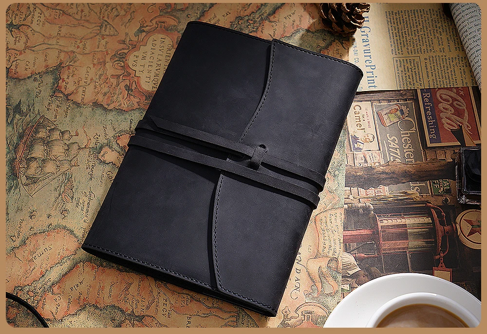 Натуральная кожа блокнот планировщик обложка книги А5 А6 для MD дневник Bullet Journal Рисование Sketchbook