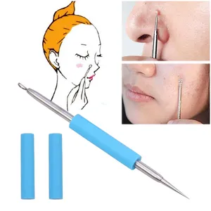 Игла для удаления прыщей BearPaw, 1 шт., экстрактор прыщей для лица, инструмент для удаления угрей, инструмент для удаления прыщей Comedone из нержавеющей стали