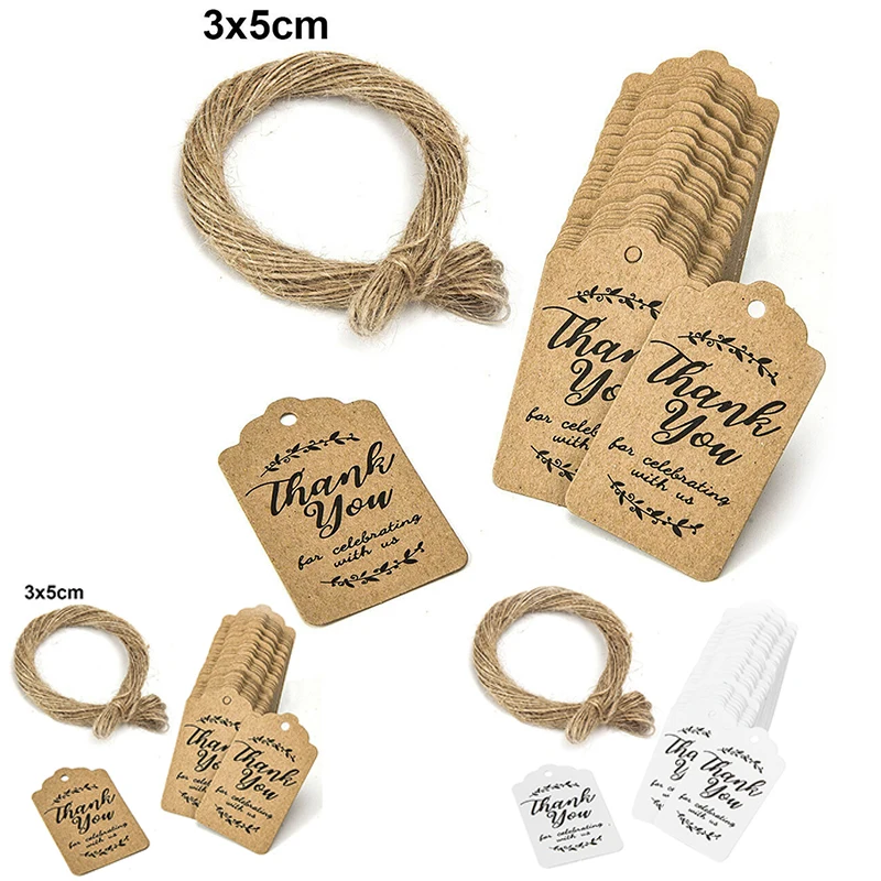 Джутовый шпагат спасибо висячая этикетка ручной работы Свадебная вечеринка