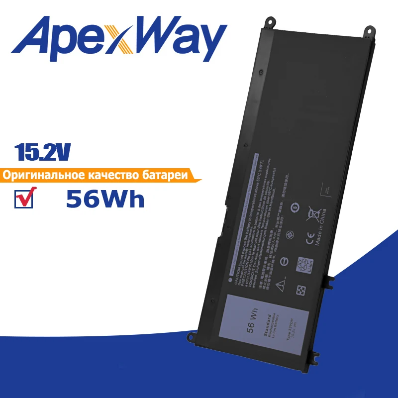 

Аккумулятор Apexway 15,2 в 56Wh 33YDH PVHT1 99NF2 для ноутбука Dell Inspiron 15 7577 17 7773 7778 7779 7786 3579 5587 7588 3590 3779