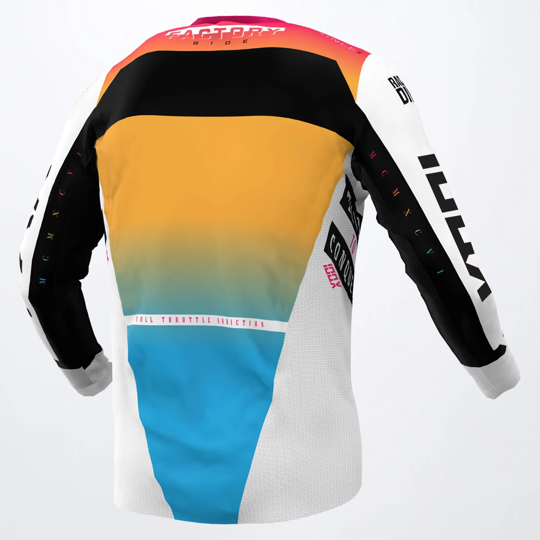 IOQX Tang/Rasp/Black/White PODIUM GLADIATOR Off Road MX ATV MTB Mens Riding Dirt Bike Gear Motocross Racing Jerseys | Автомобили и