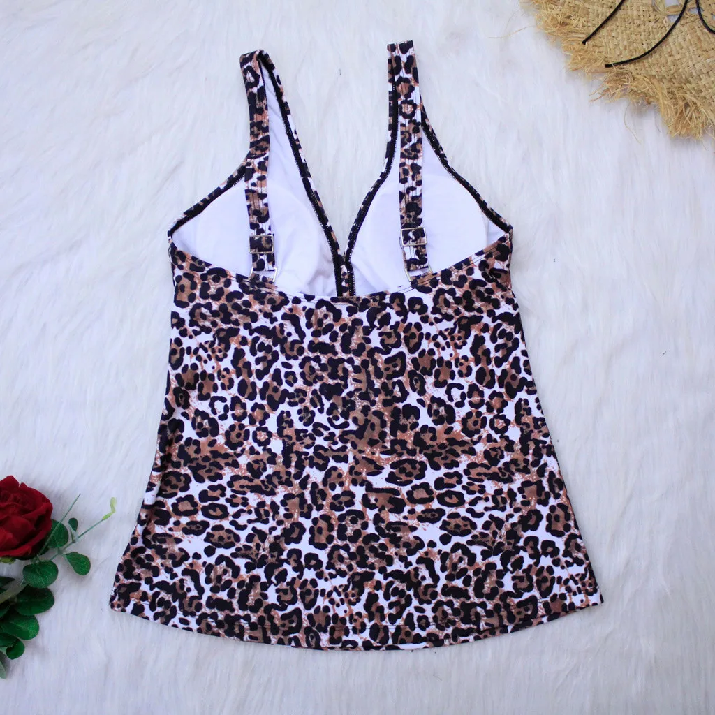 Женский купальник Леопардовый Гавайский принт пуш-ап сексуальный бикини набор