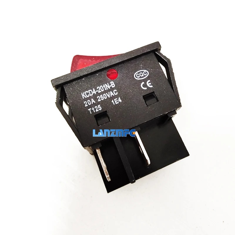 KCD4 201N B Электрический сварочный аппарат выключатель питания с красным светом 30A