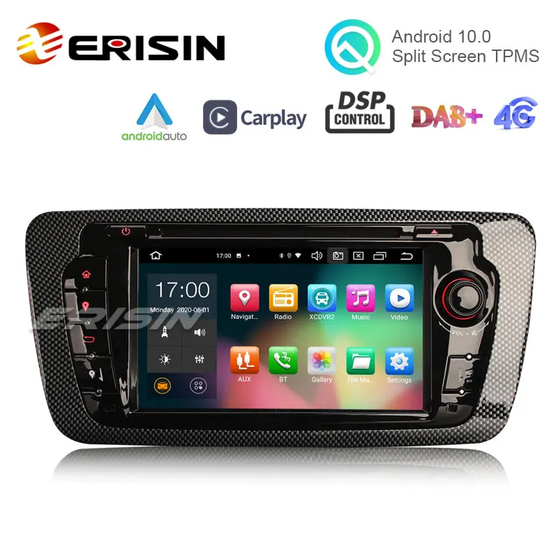 Erisin 8122 8 ядерный PX5 Android 10 0 Стерео DVD для SEAT IBIZA DSP CarPlay Авто Радио система контроля