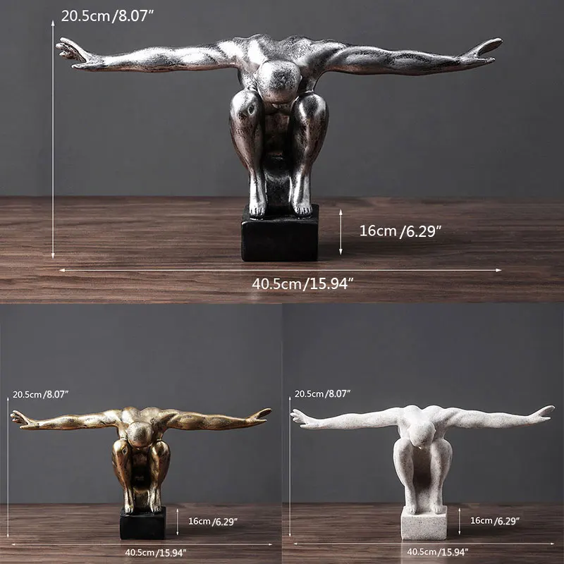 

American Retro Diver Character Model Decoration Living Room Home Porch TV Cabinet Decoration Home Ornaments Wedding Gift