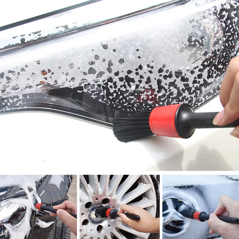 Щетка для чистки автомобиля круглая пластиковая щетка 1/5 шт. | Автомобили и
