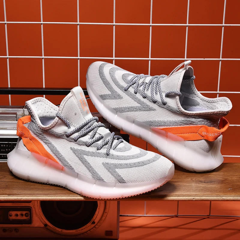 

Модная сетчатая мужская обувь, Мужская дышащая повседневная обувь, новейшая удобная обувь с нескользящей подошвой, светильник Кая Мужская ...