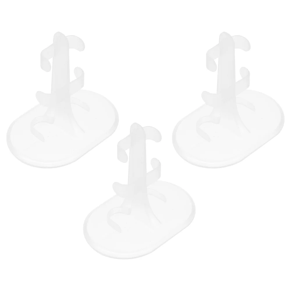 

3pcs Doll Figures Stand Holders Transparent Brackets for Adorable Dolls