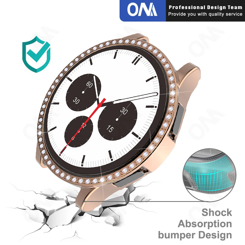 Блестящий Защитный чехол для Samsung Galaxy Watch 4 классический 42 мм 46 защитный