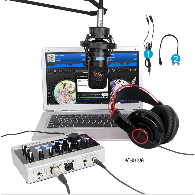 USB микрофон Alctron U16K MK3 с интерфейсом для записи звука внешний усилитель звуковой