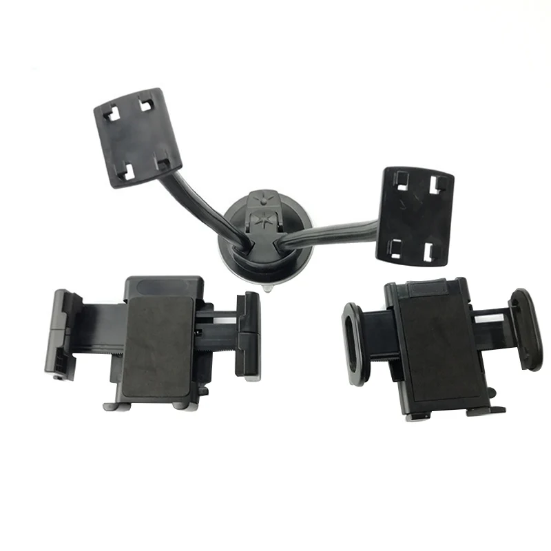 Автомобильный держатель для телефона с двойной головкой на приборной панели