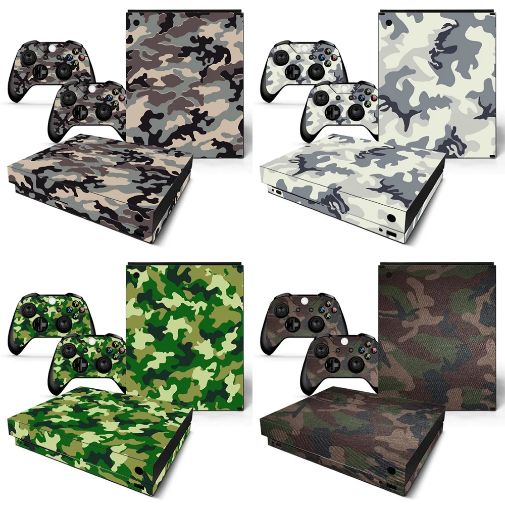 Камуфляж для X BOX ONE наклейка на консоль и 2 контроллера Виниловая x box one