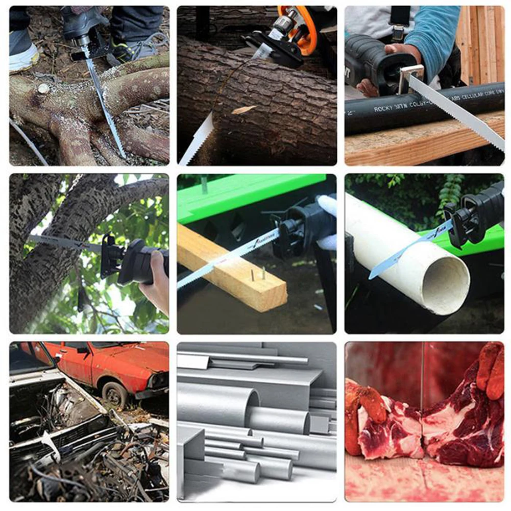 

10 Pcs Saw Blades Multi Set Reciprocating Cutter Accessories For Metal Wood Cutting Tool Hand Tool Parts
