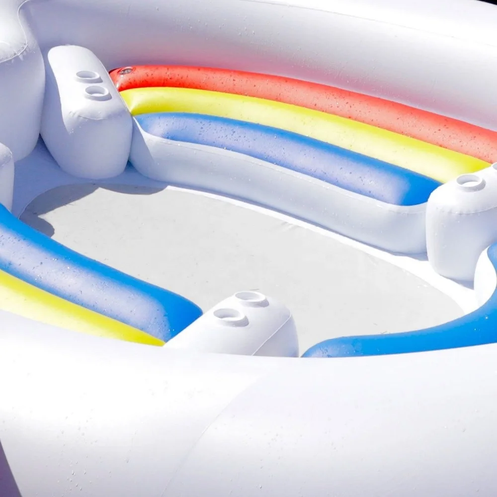 

Large PVC Inflatable Unicorn float island for 6-8 people outdoor pool float for sale piscina pool piscine zwembad zwembad