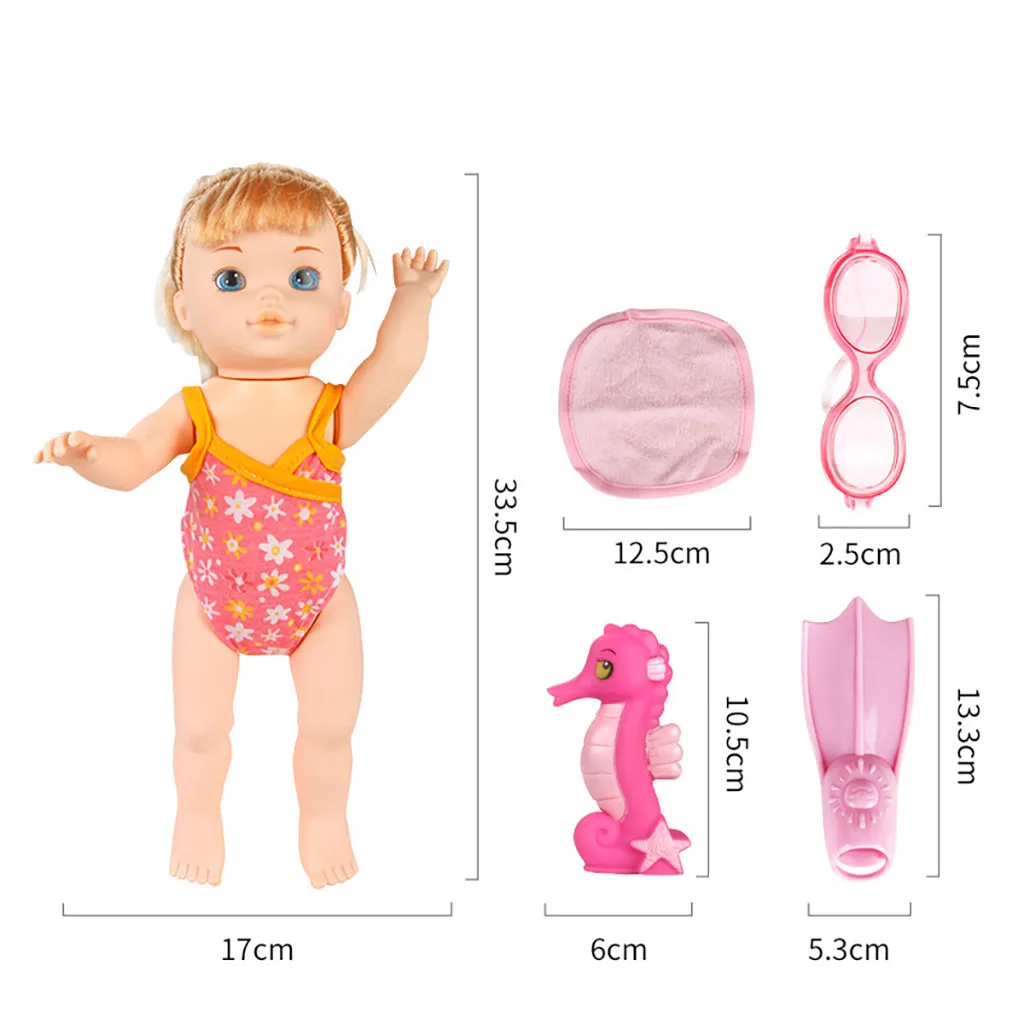 Водонепроницаемая кукла для купания детская игрушка девочек Электрический