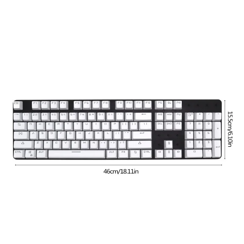 

104 Pieces Profile Keycaps with Key Puller for Keyboard, Backlit Keycap Set for Mechanical Gaming Keyboards