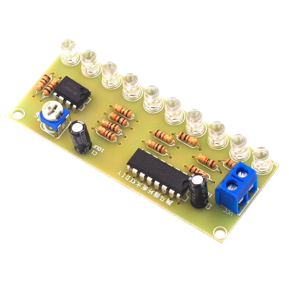 NE555 LED Horse Racing Circulating Water Lamp Kit PCB Circuit Board Electronic DIY Production Module Parts | Безопасность и защита