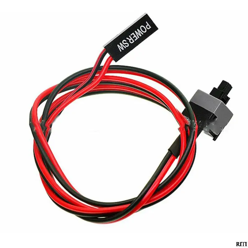 

5pcs Power Button Switch Cable for PC Switches Reset Computer Power 50cm