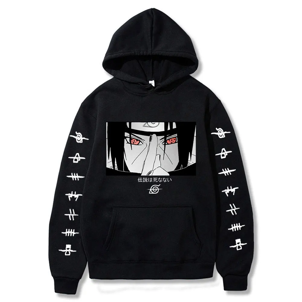 

Kawaii Japanese Anime Hoodies Men Women Harajuku Hip Hop Fleece Warm Cotton Sweatshirt Uchiha Itachi New Pullover Unisex