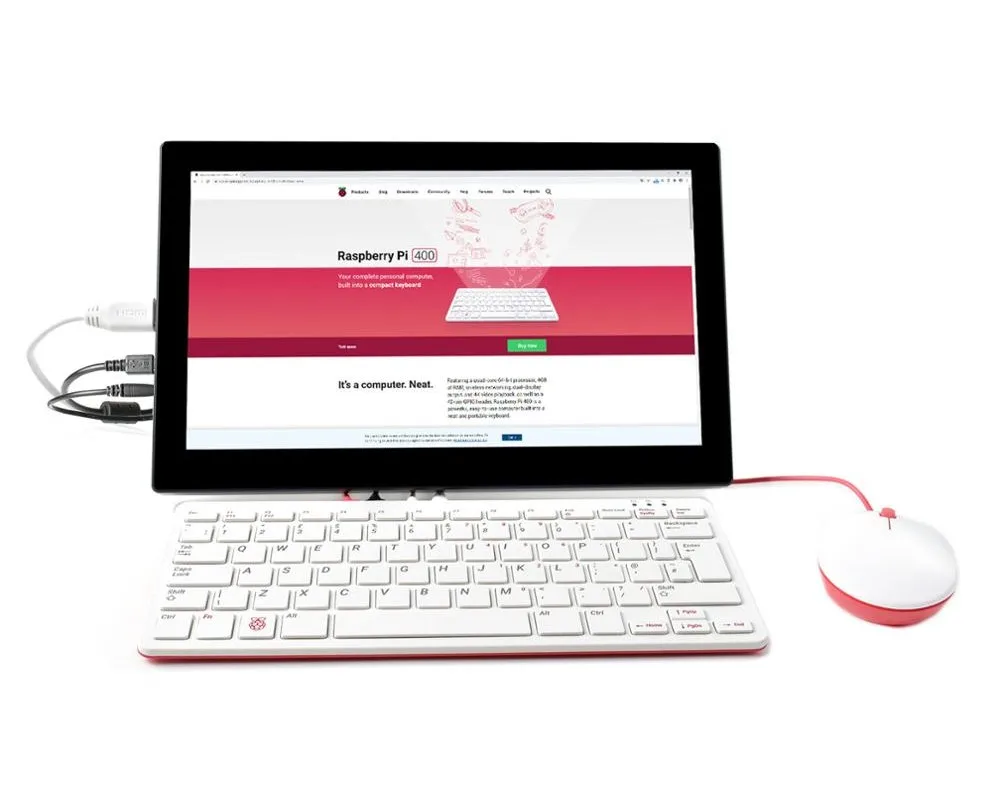 Raspberry Pi 400 мощный простой в использовании компьютер встроенная клавиатура 4 Гб